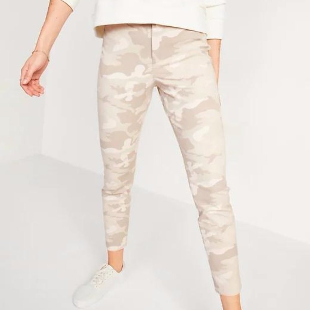 Old Navy High-Waisted Patterned Pixie Ankle Pants New - Picture 1 of 7